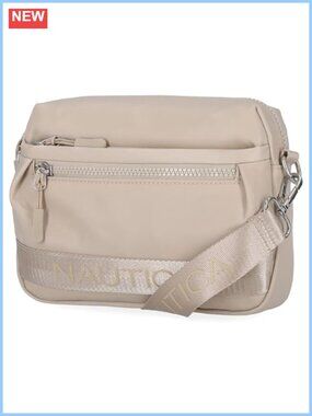 Nylon Bean Bag Crossbody Belt Bag Adjustable Strap Dual Zipper Pockets